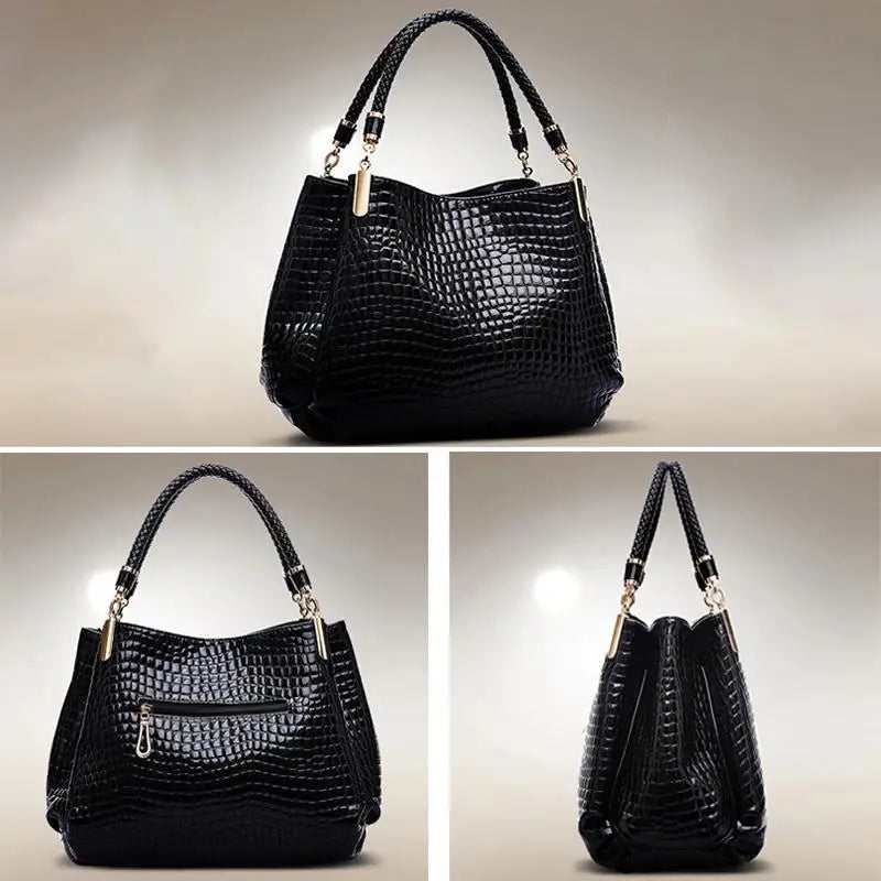 Crocodile Print Tote Bag