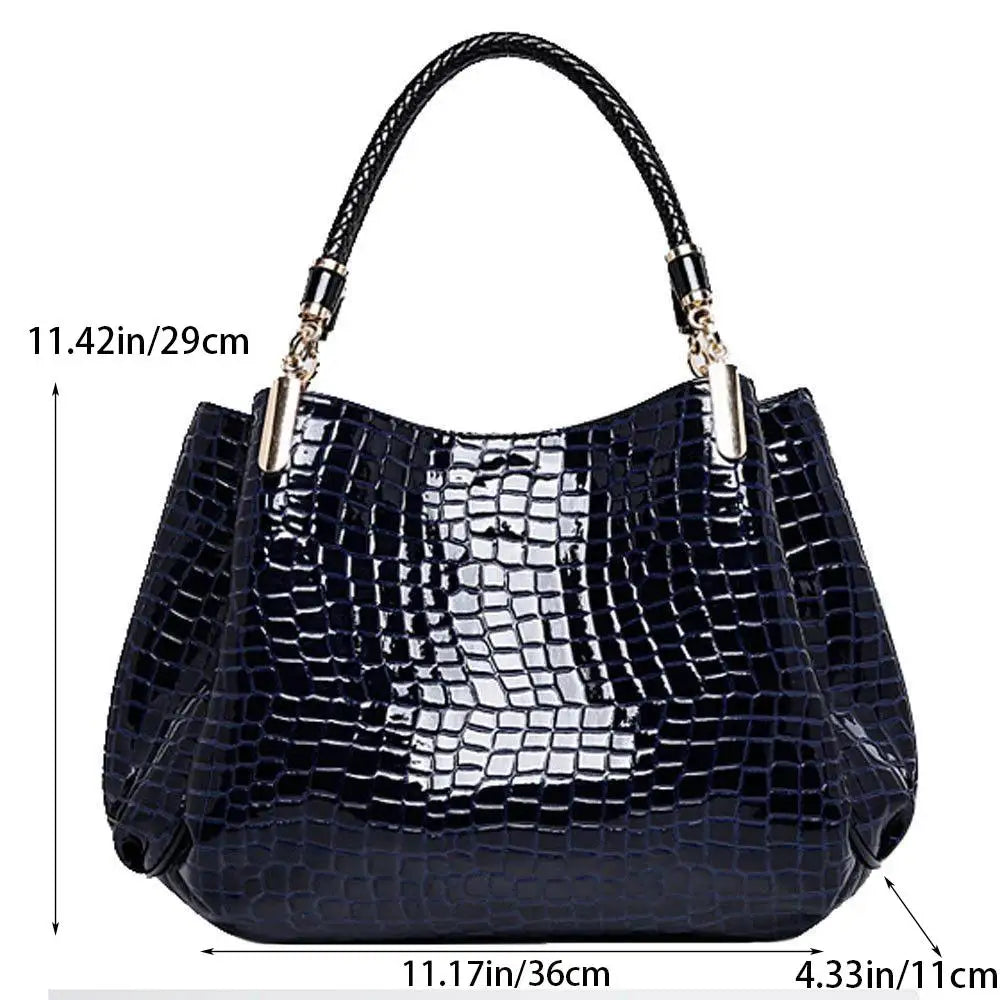 Crocodile Print Tote Bag