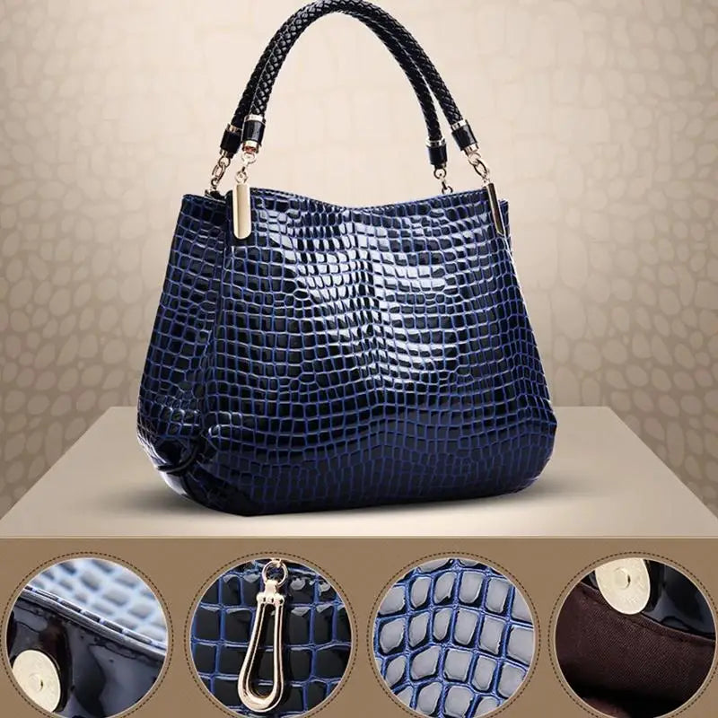 Crocodile Print Tote Bag